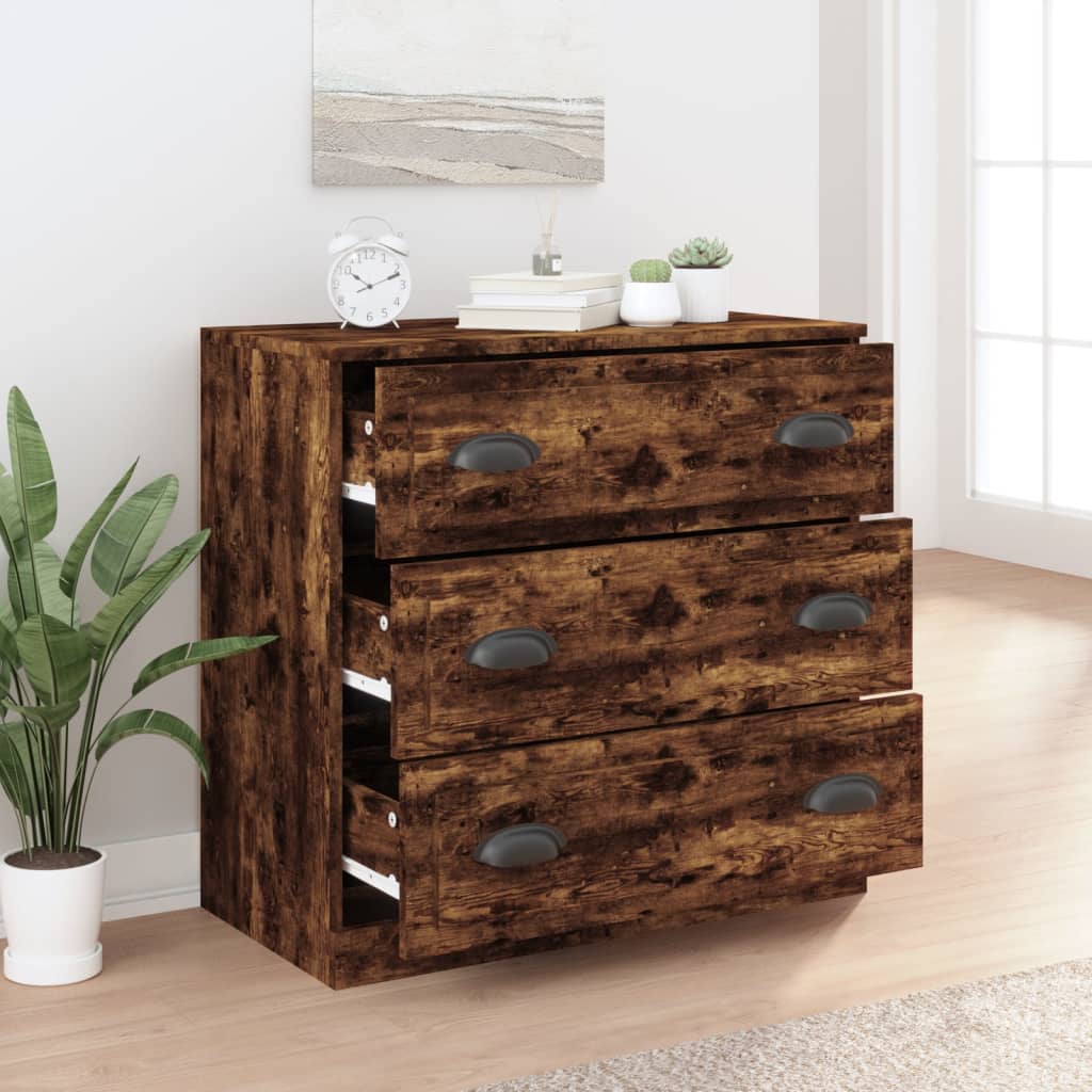 Skjenk røkt eik 70x35,5x67,5 cm konstruert tre