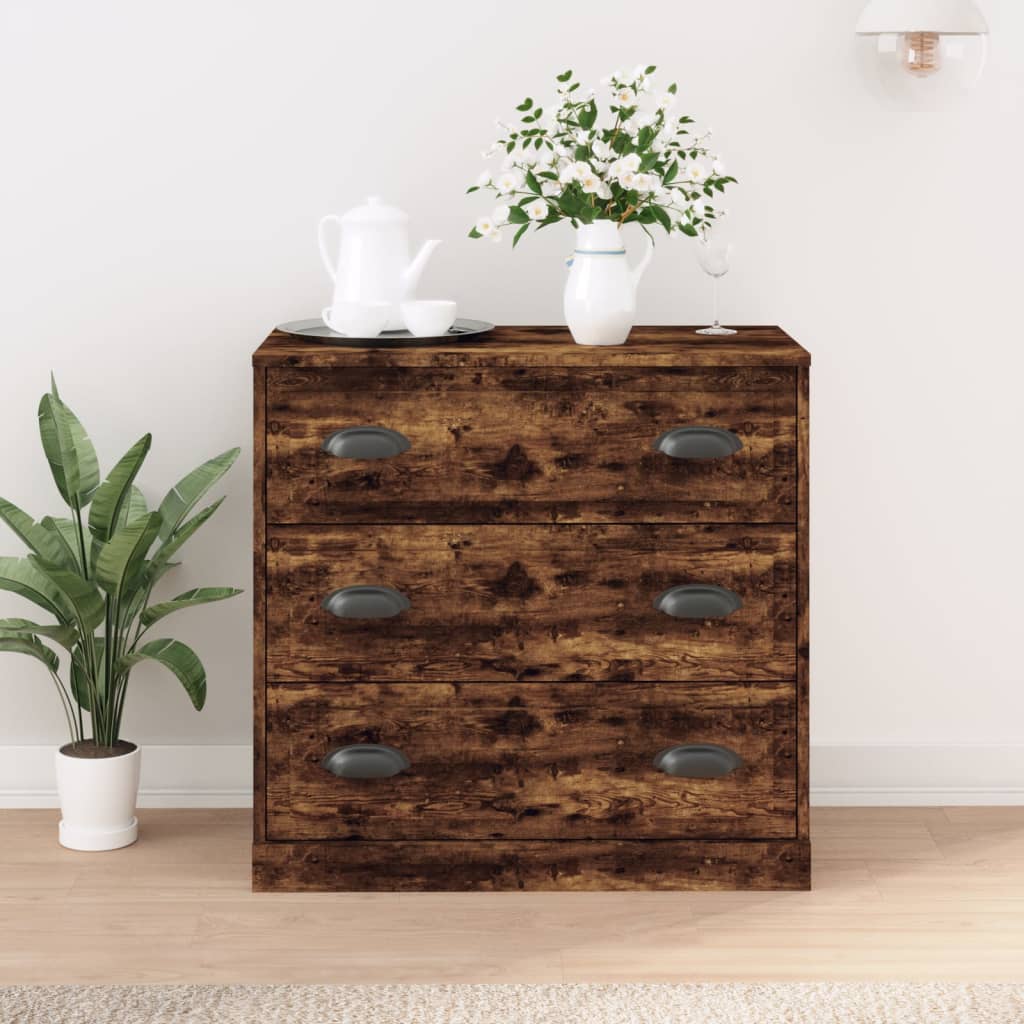 Skjenk røkt eik 70x35,5x67,5 cm konstruert tre