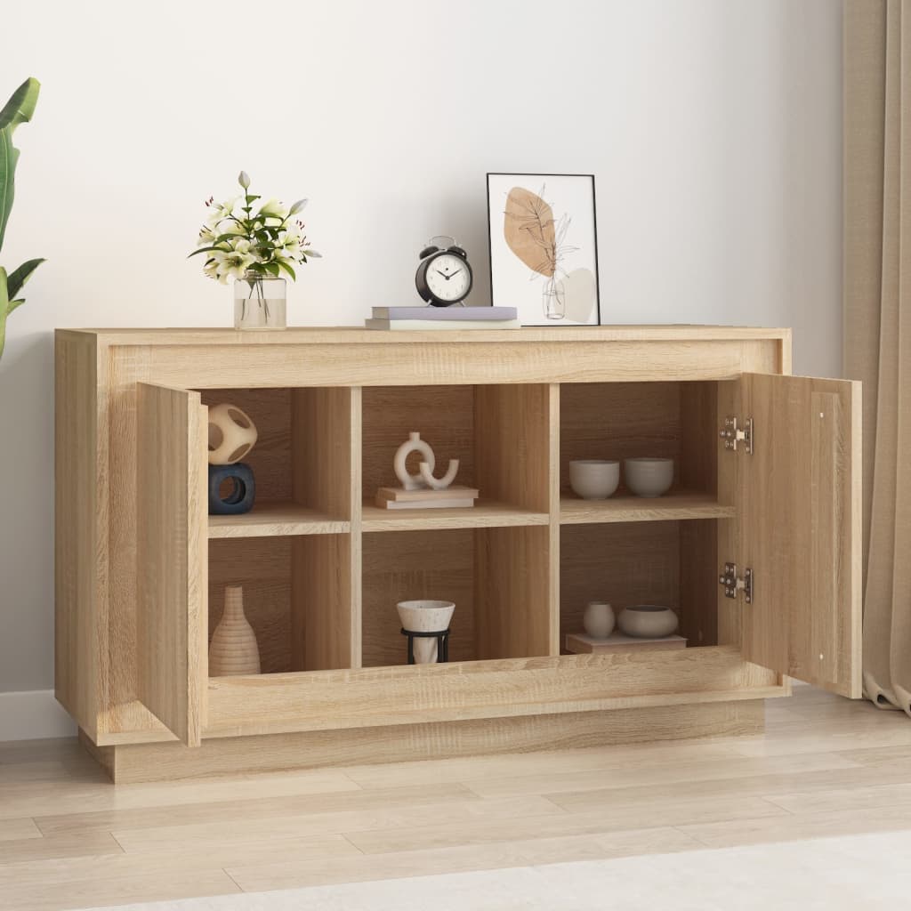 Skjenk sonoma eik 102x35x60 cm konstruert tre
