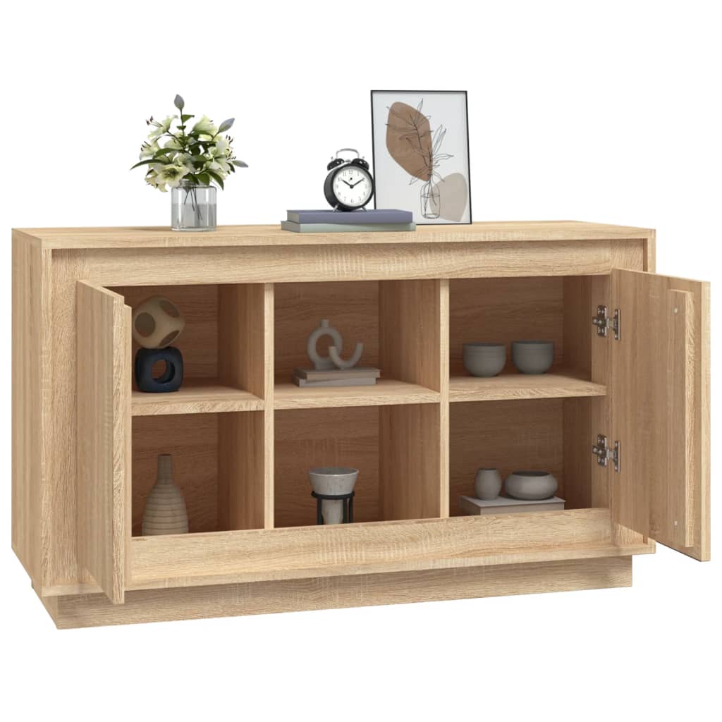 Skjenk sonoma eik 102x35x60 cm konstruert tre
