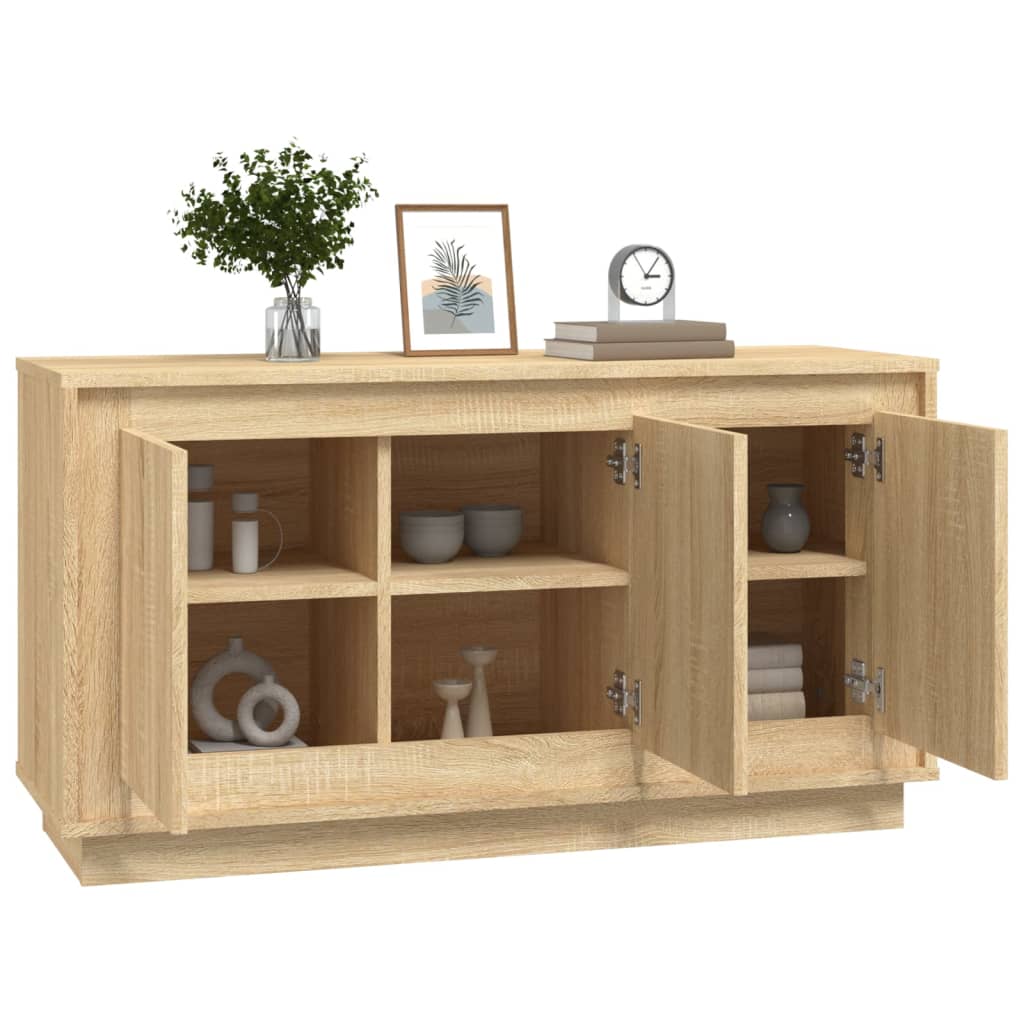 Skjenk sonoma eik 102x35x55 cm konstruert tre