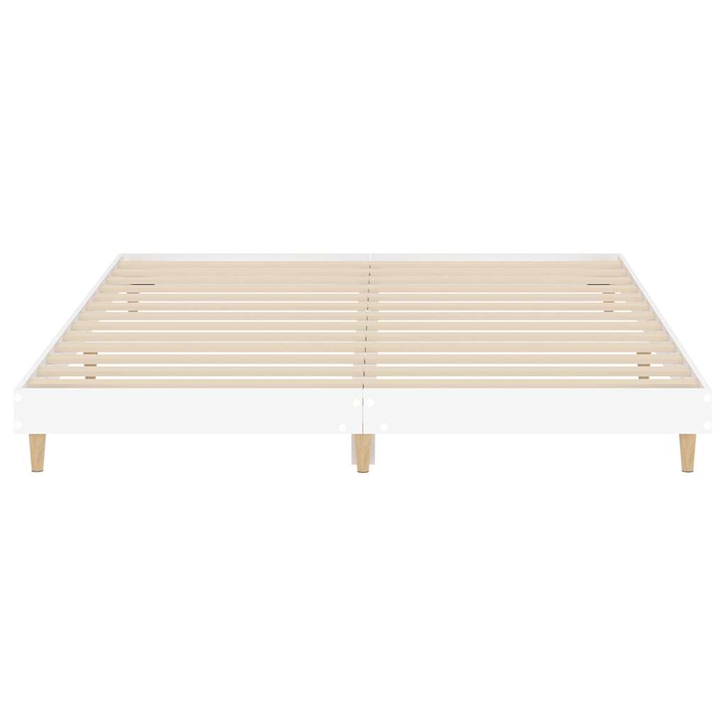 Sengeramme hvit 120x200 cm konstruert tre