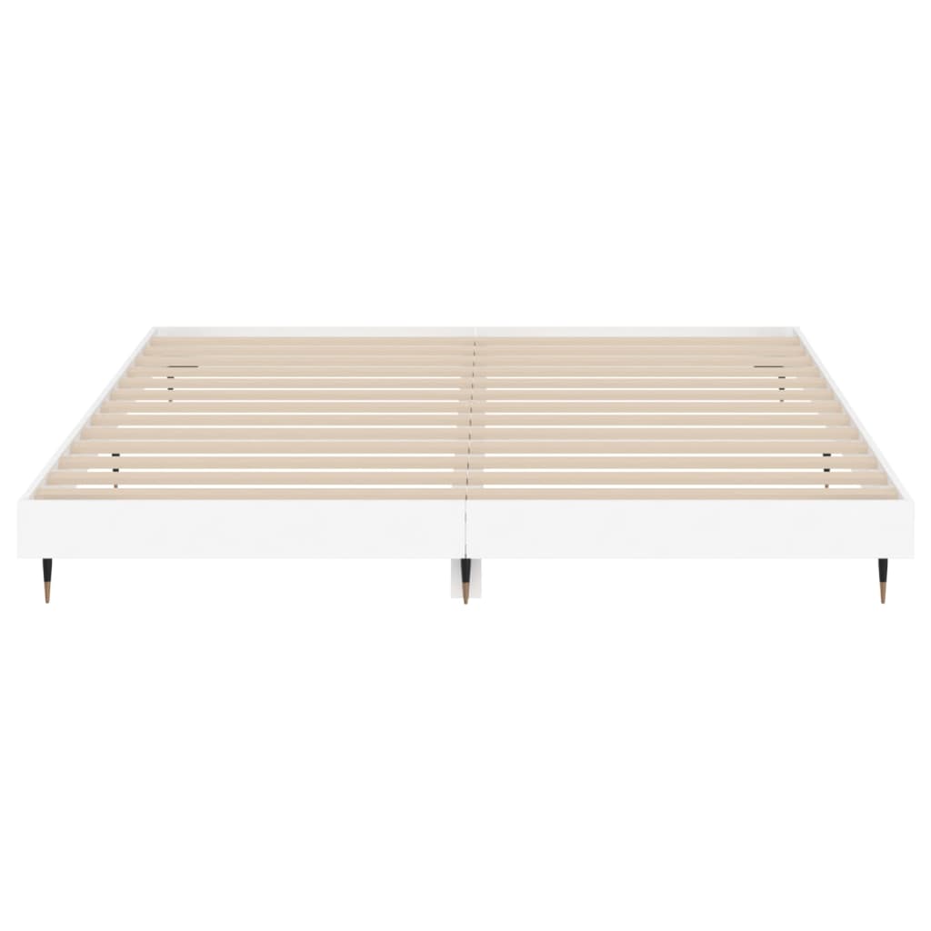 Sengeramme hvit 120x200 cm konstruert tre