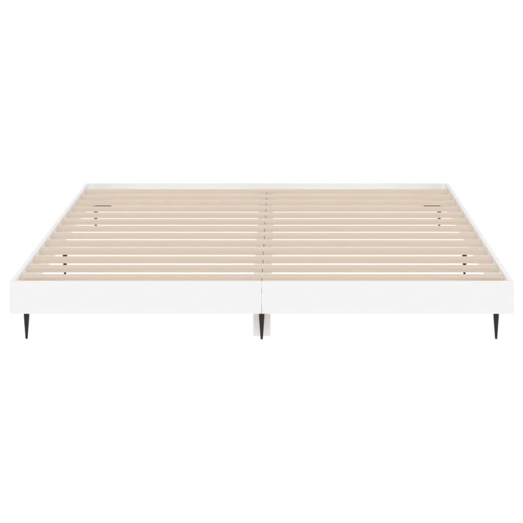 Sengeramme hvit 120x200 cm konstruert tre