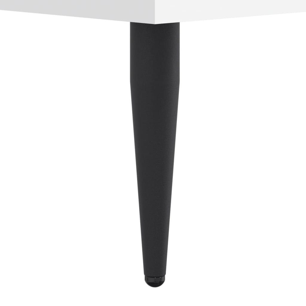 Sengeramme hvit 140x190 cm konstruert tre