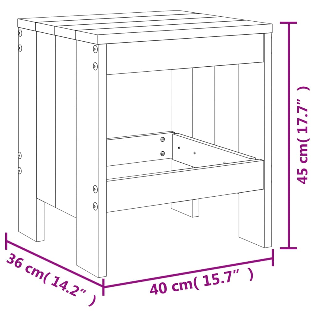 Barkrakker 2 stk 40x36x45 cm heltre douglasgran