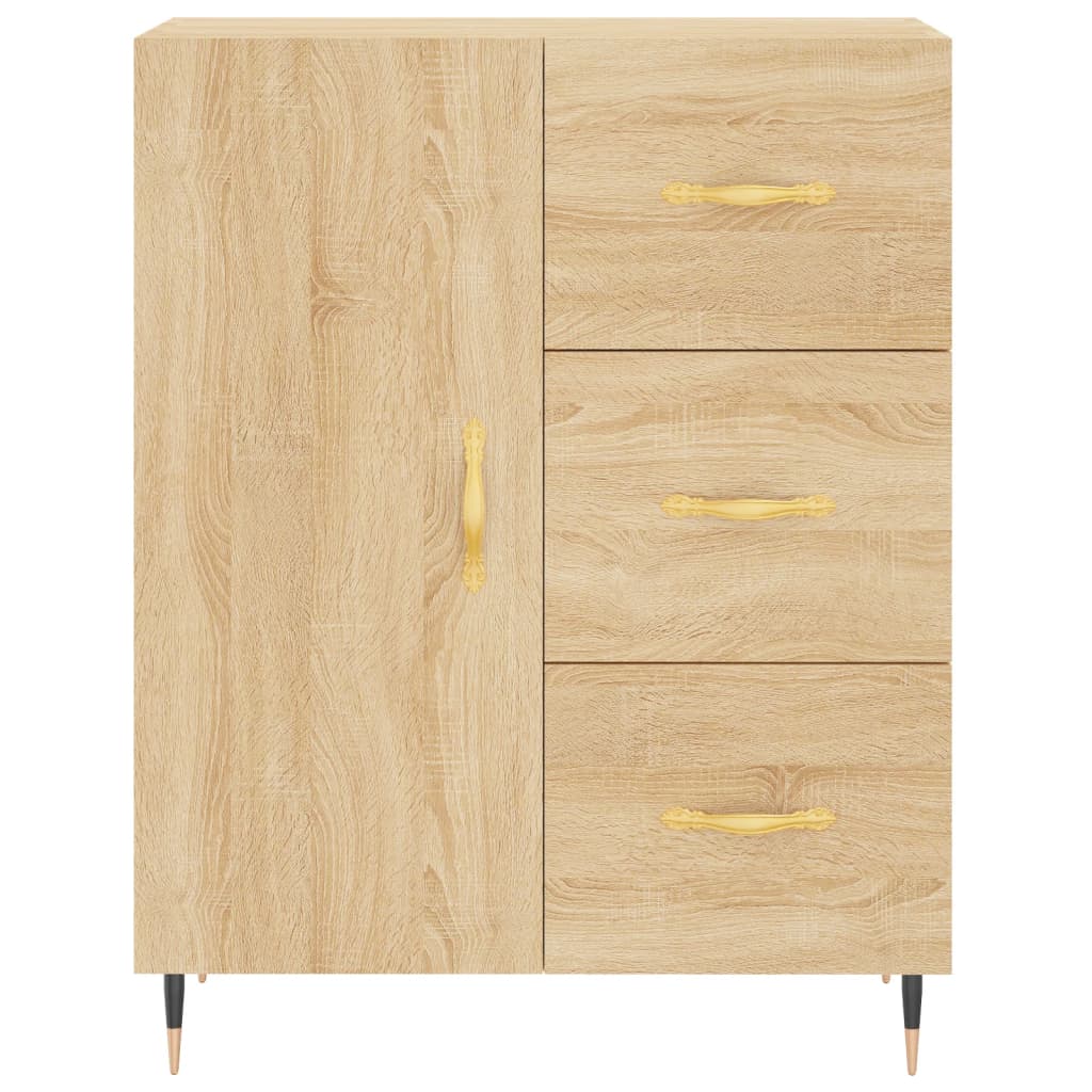 Skjenk sonoma eik 69,5x34x90 cm konstruert tre