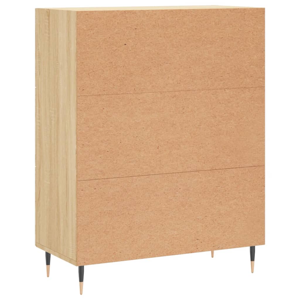 Skjenk sonoma eik 69,5x34x90 cm konstruert tre