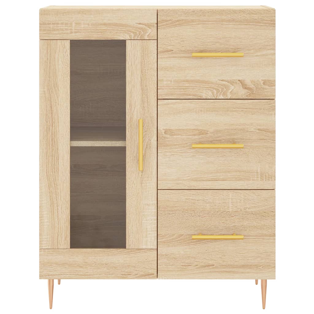 Skjenk sonoma eik 69,5x34x90 cm konstruert tre