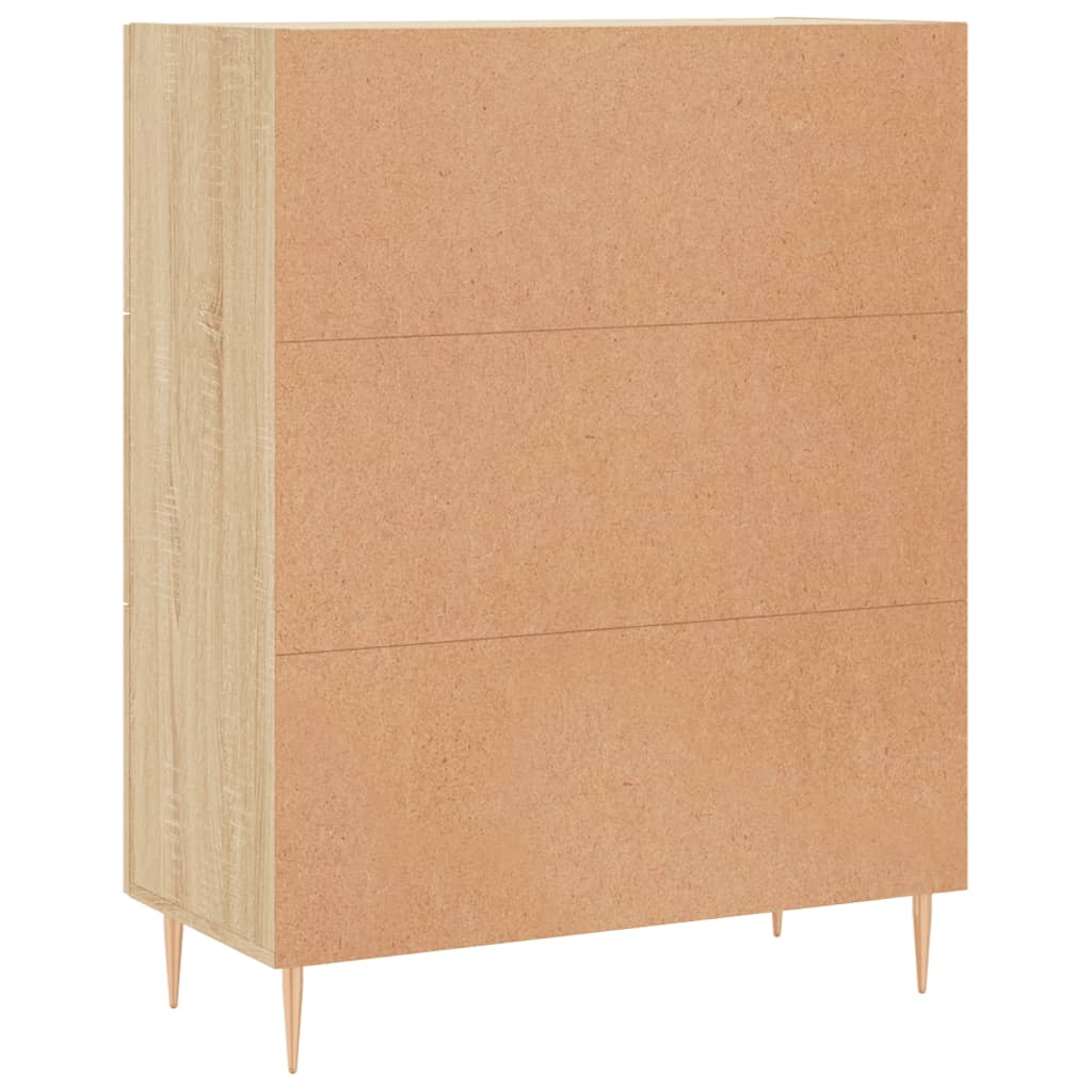 Skjenk sonoma eik 69,5x34x90 cm konstruert tre