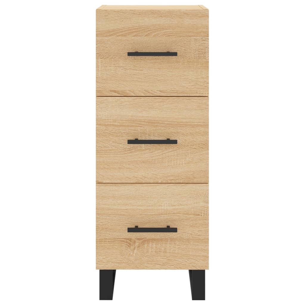 Skjenk sonoma eik 34,5x34x90 cm konstruert tre