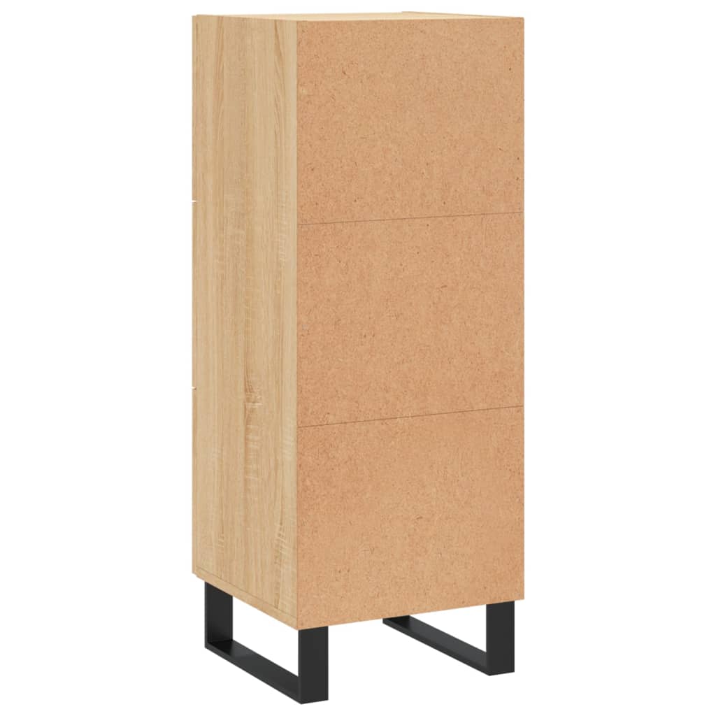 Skjenk sonoma eik 34,5x34x90 cm konstruert tre