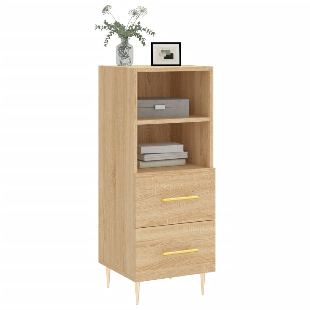 Skjenk sonoma eik 34,5x34x90 cm konstruert tre