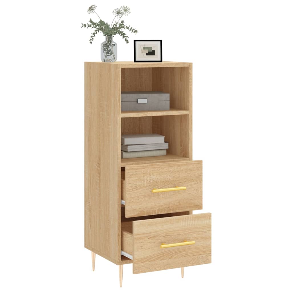 Skjenk sonoma eik 34,5x34x90 cm konstruert tre