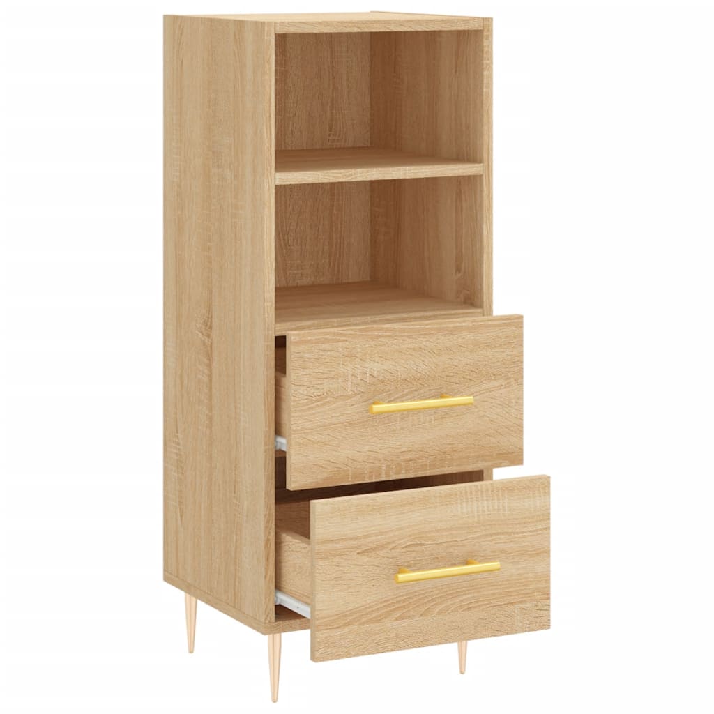 Skjenk sonoma eik 34,5x34x90 cm konstruert tre