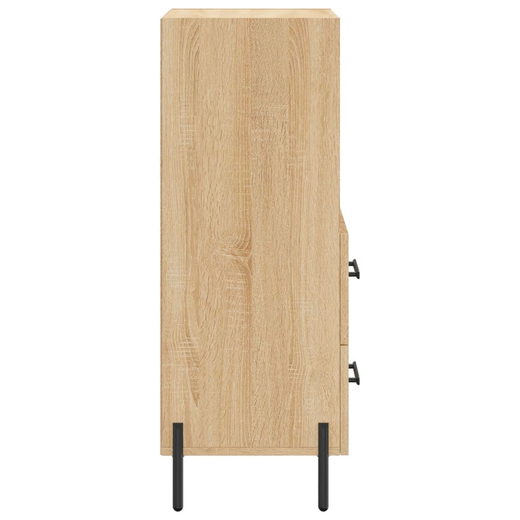 Skjenk sonoma eik 34,5x34x90 cm konstruert tre