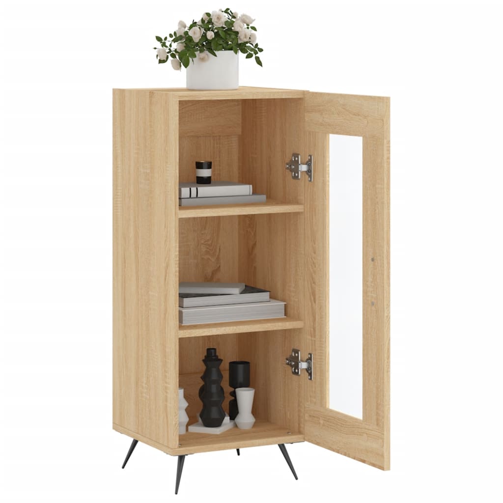 Skjenk sonoma eik 34,5x34x90 cm konstruert tre