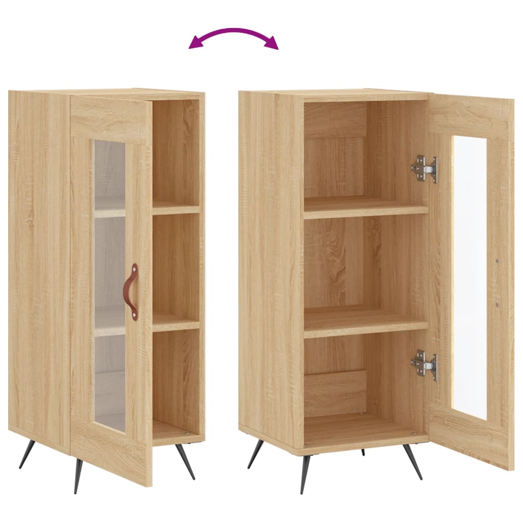 Skjenk sonoma eik 34,5x34x90 cm konstruert tre