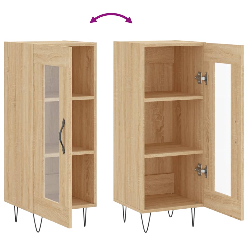 Skjenk sonoma eik 34,5x34x90 cm konstruert tre