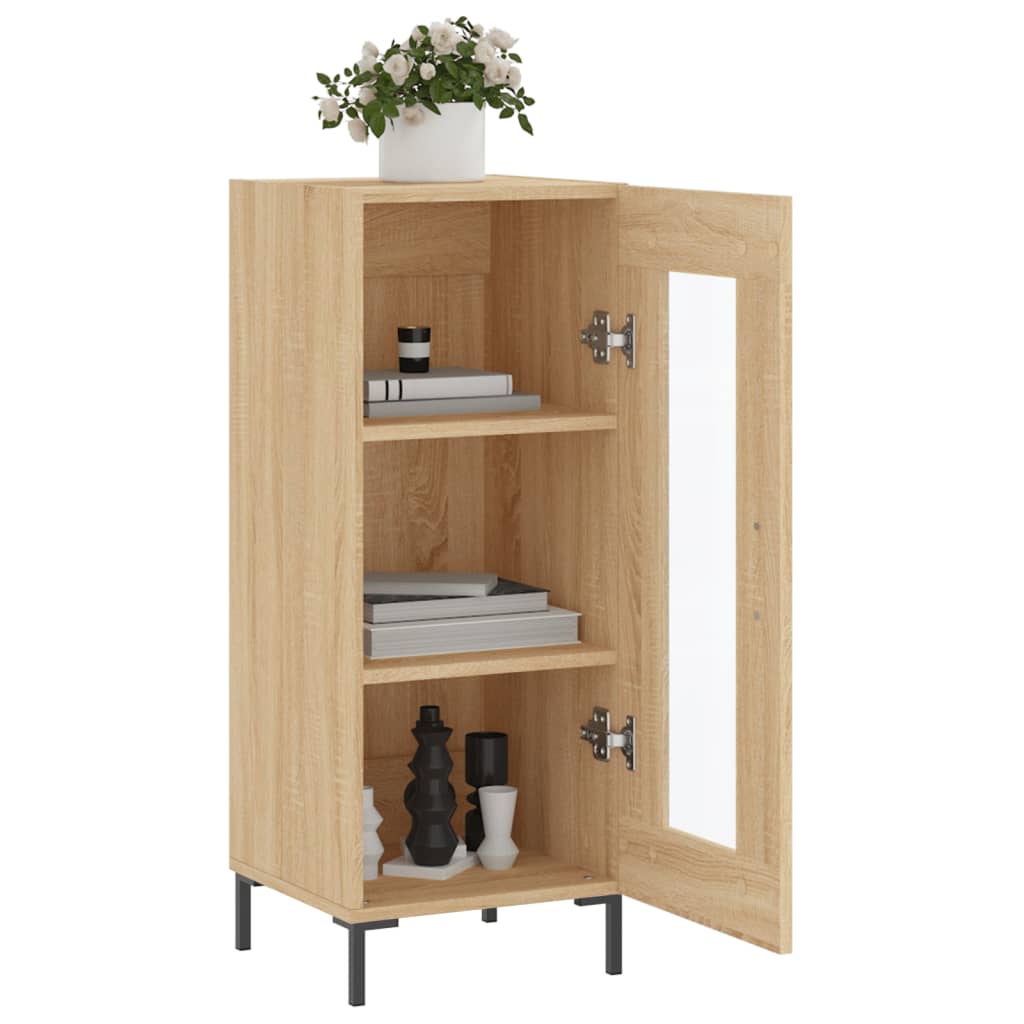 Skjenk sonoma eik 34,5x34x90 cm konstruert tre