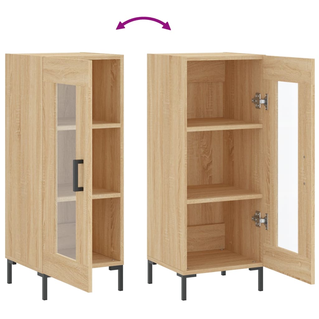 Skjenk sonoma eik 34,5x34x90 cm konstruert tre