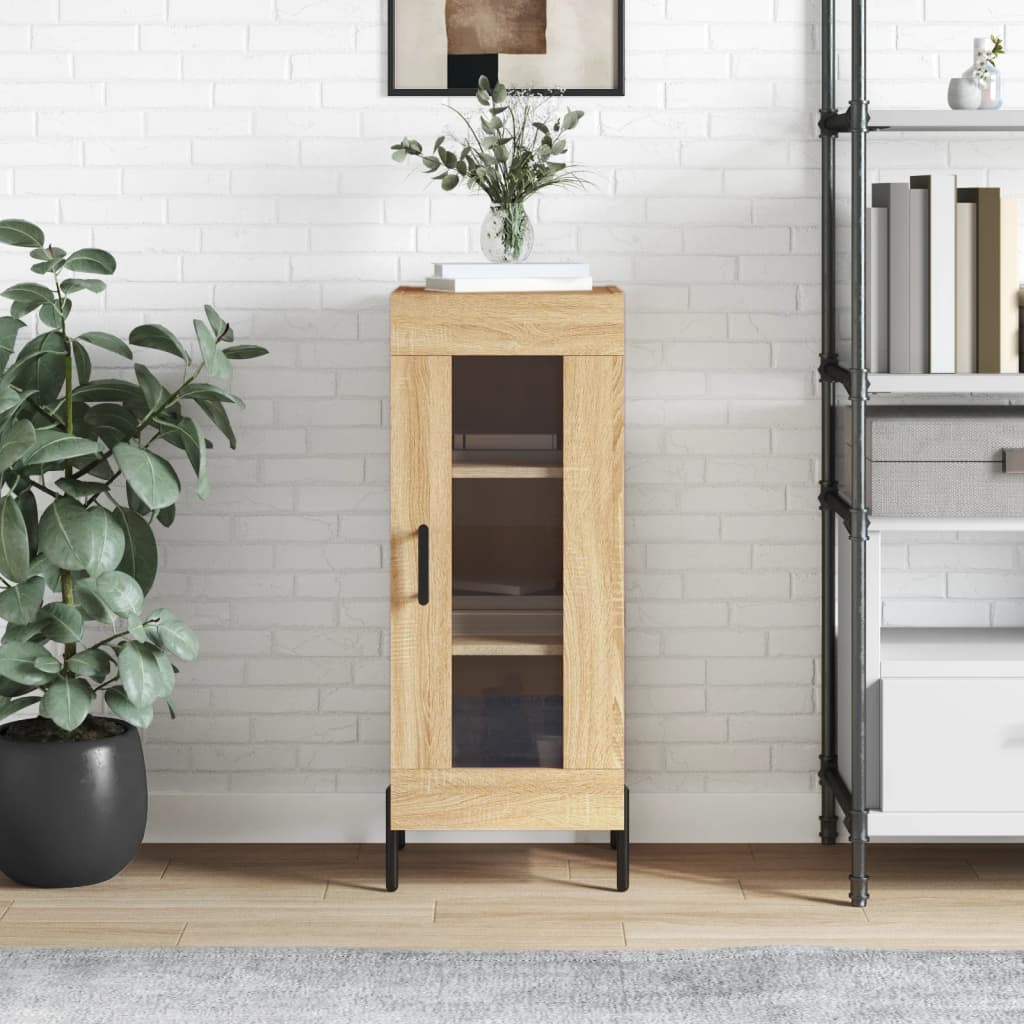 Skjenk sonoma eik 34,5x34x90 cm konstruert tre