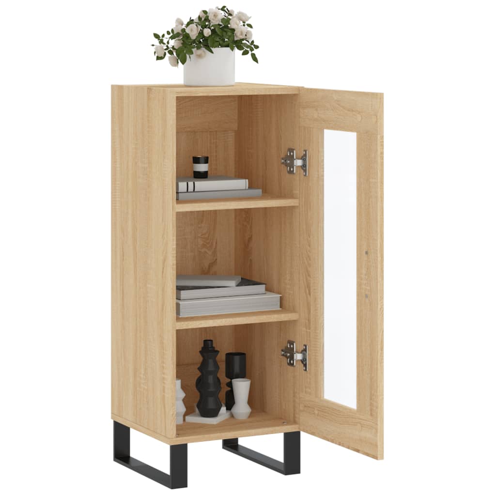 Skjenk sonoma eik 34,5x34x90 cm konstruert tre
