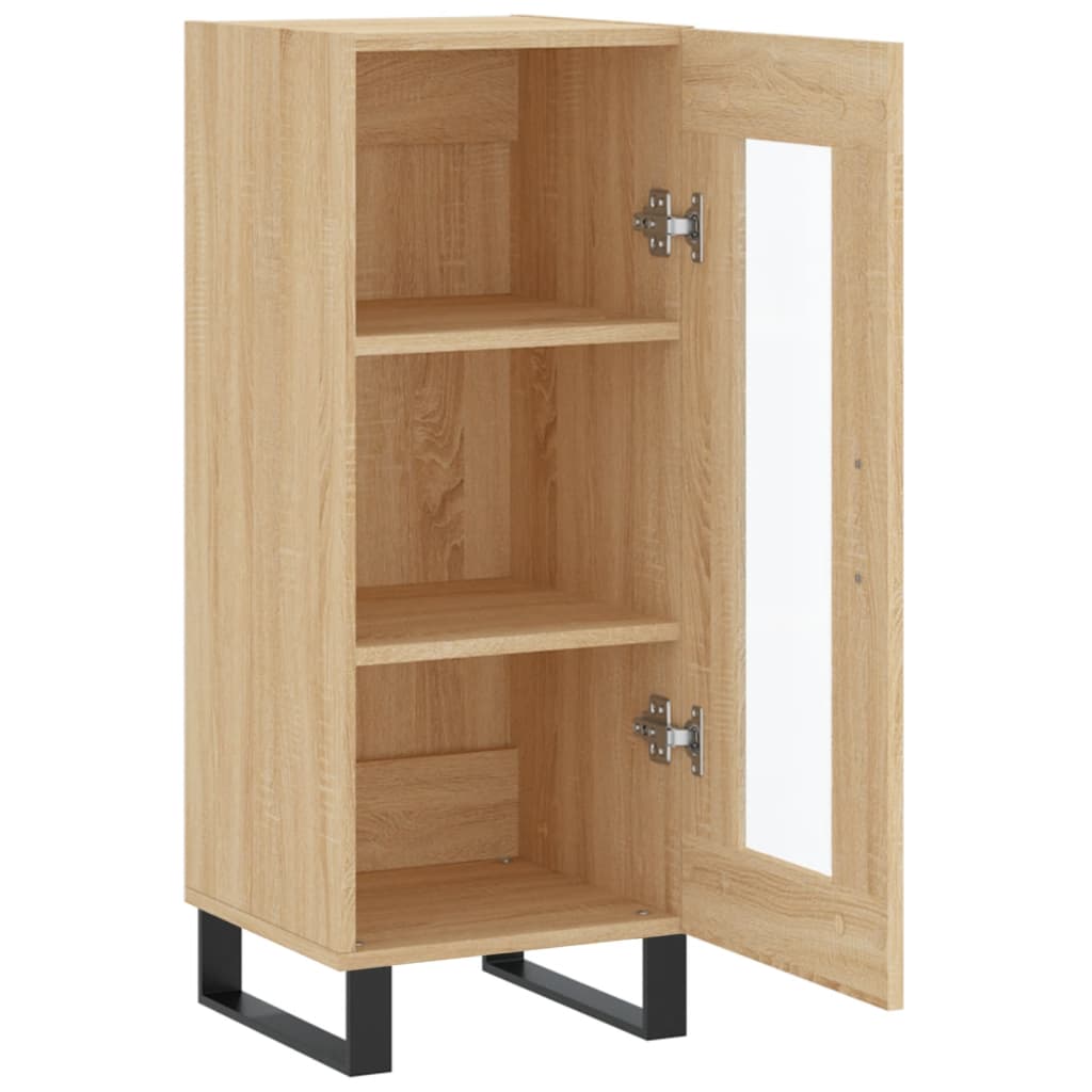 Skjenk sonoma eik 34,5x34x90 cm konstruert tre