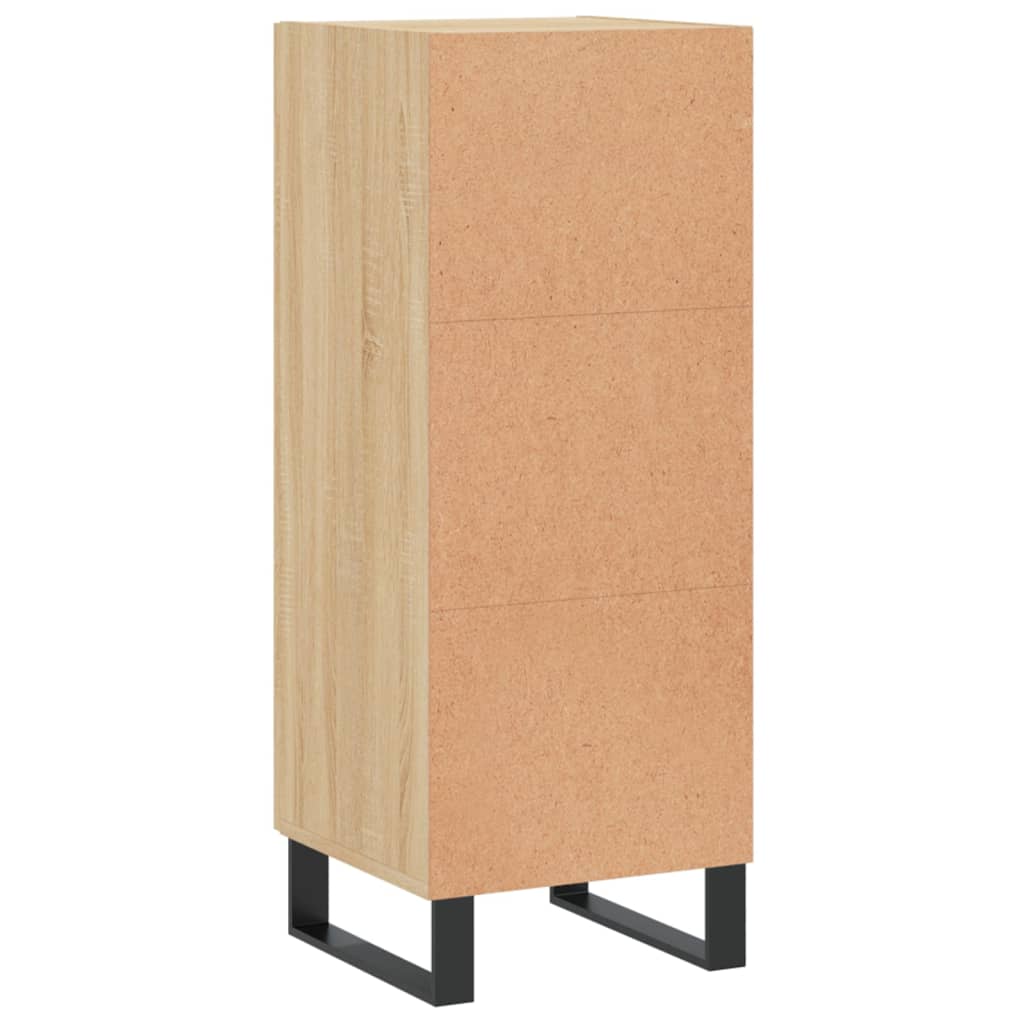 Skjenk sonoma eik 34,5x34x90 cm konstruert tre