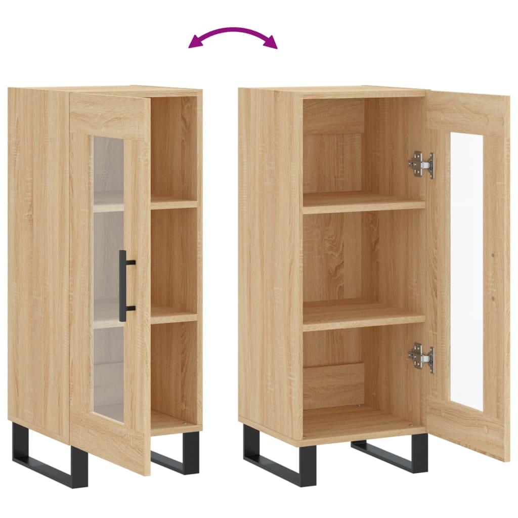 Skjenk sonoma eik 34,5x34x90 cm konstruert tre