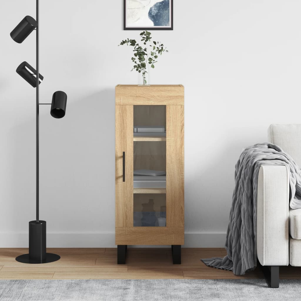 Skjenk sonoma eik 34,5x34x90 cm konstruert tre