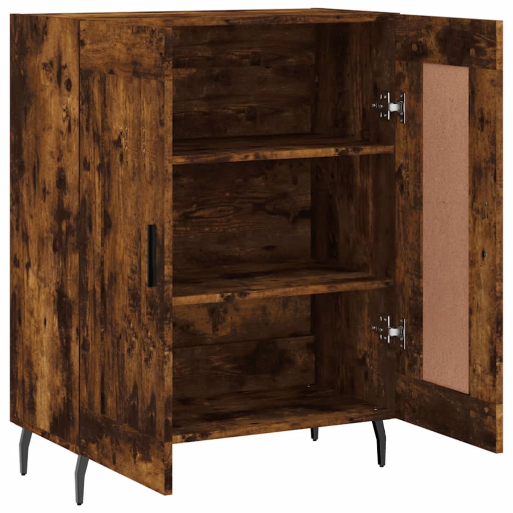 Skjenk røkt eik 69,5x34x90 cm konstruert tre
