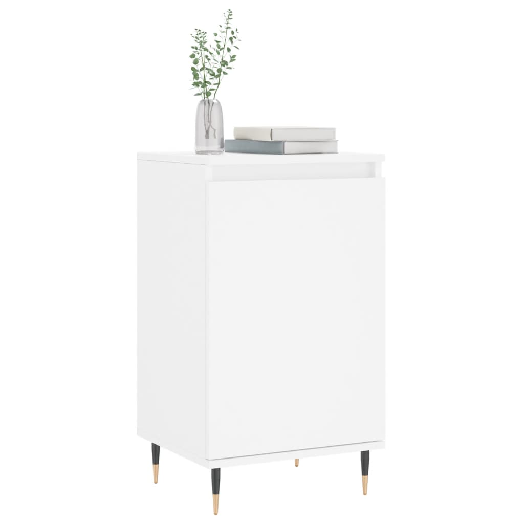 Skjenk hvit 40x35x70 cm konstruert tre
