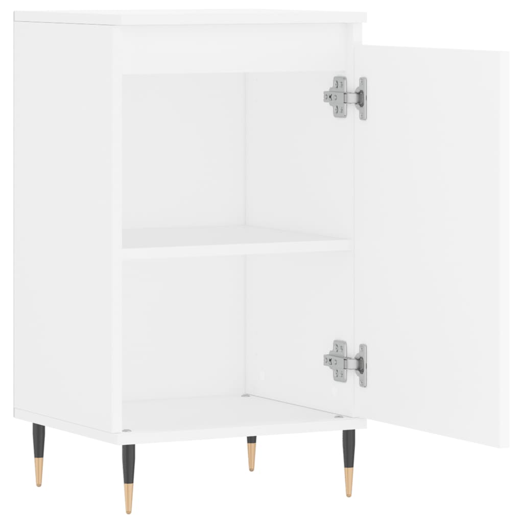 Skjenk hvit 40x35x70 cm konstruert tre