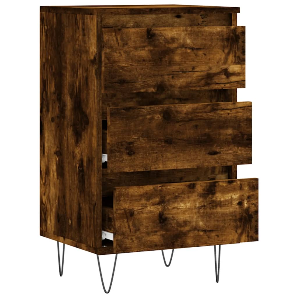 Skjenk røkt eik 40x35x70 cm konstruert tre