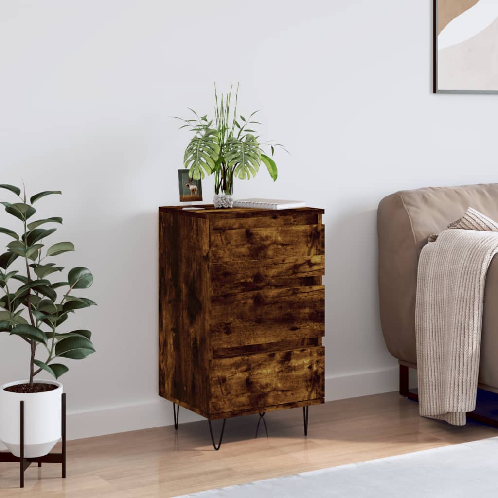 Skjenk røkt eik 40x35x70 cm konstruert tre