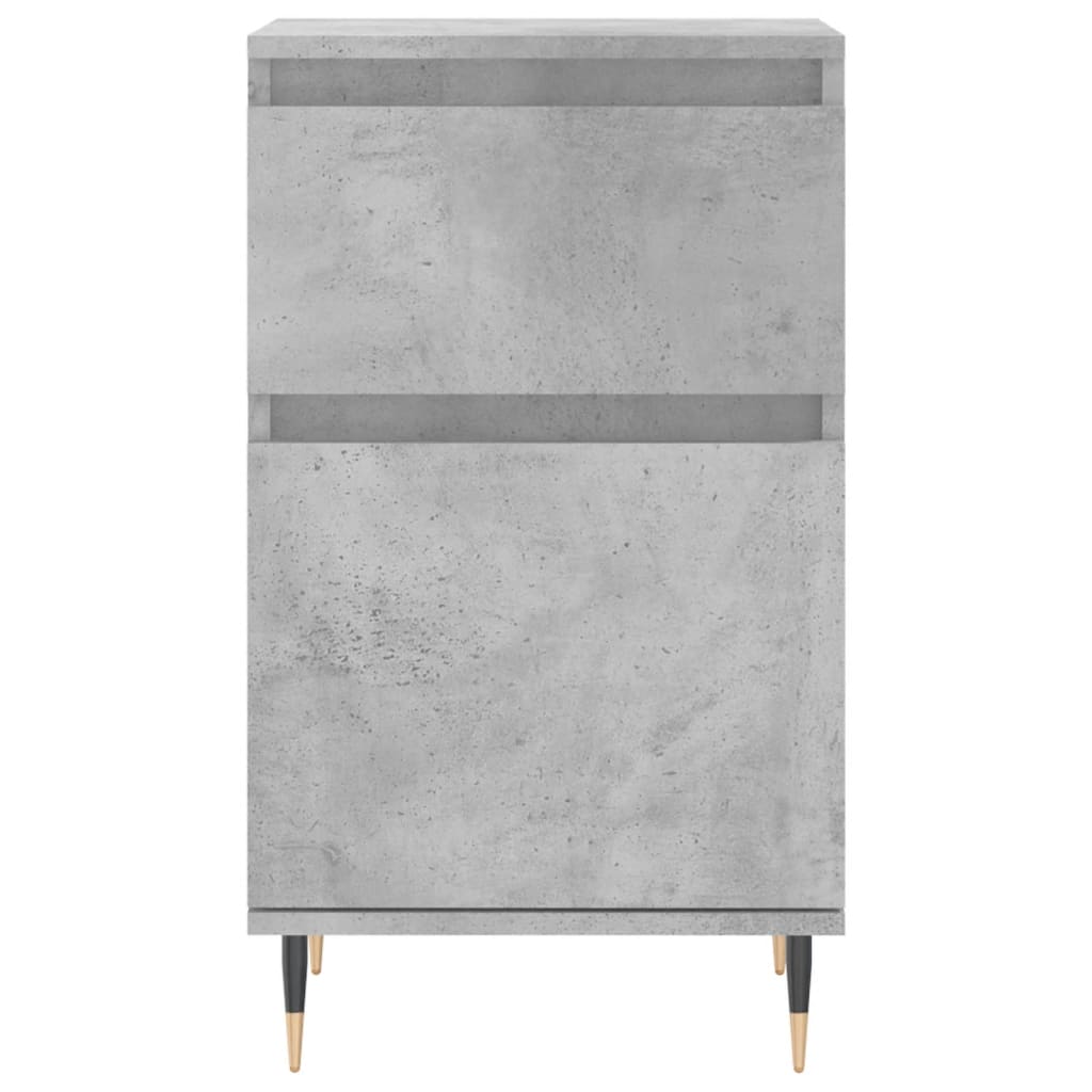 Skjenk betonggrå 40x35x70 cm konstruert tre
