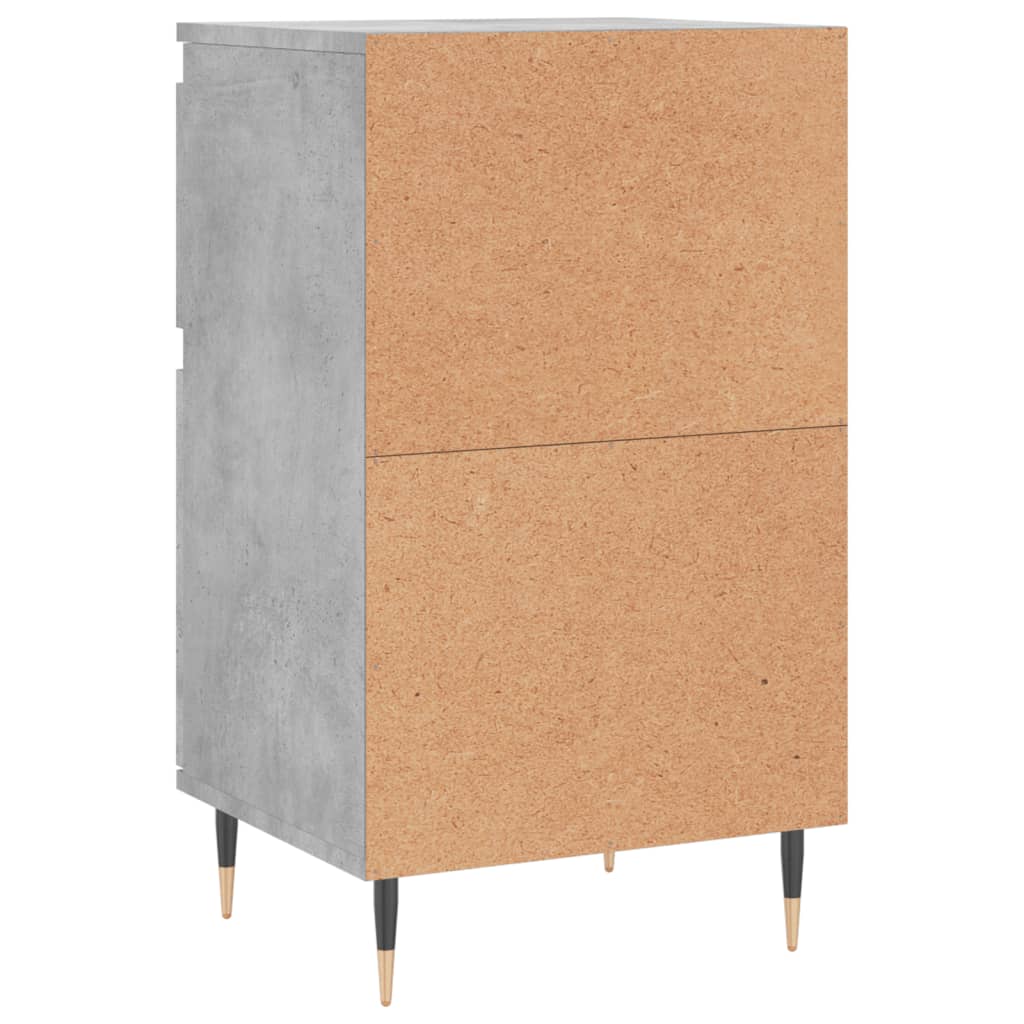 Skjenk betonggrå 40x35x70 cm konstruert tre