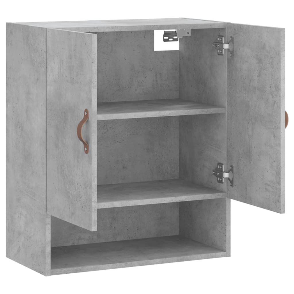 Veggskap betonggrå 60x31x70 cm konstruert tre