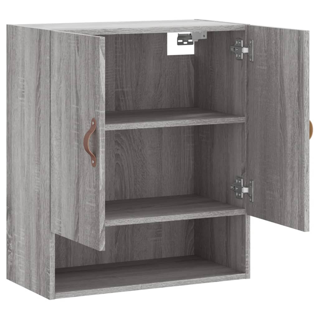 Veggskap grå sonoma 60x31x70 cm konstruert tre
