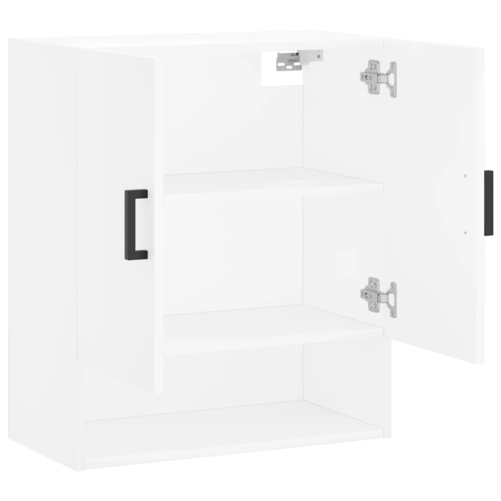 Veggskap hvit 60x31x70 cm konstruert tre