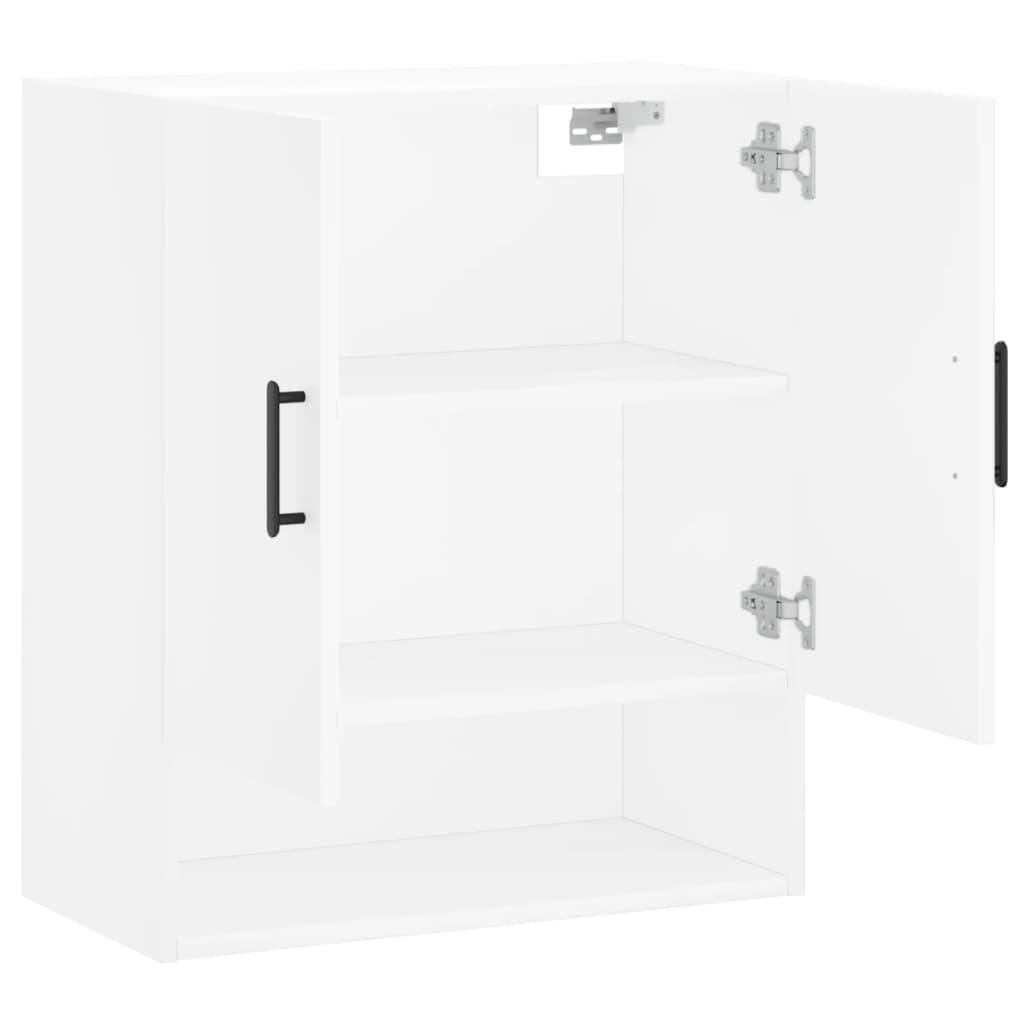 Veggskap hvit 60x31x70 cm konstruert tre