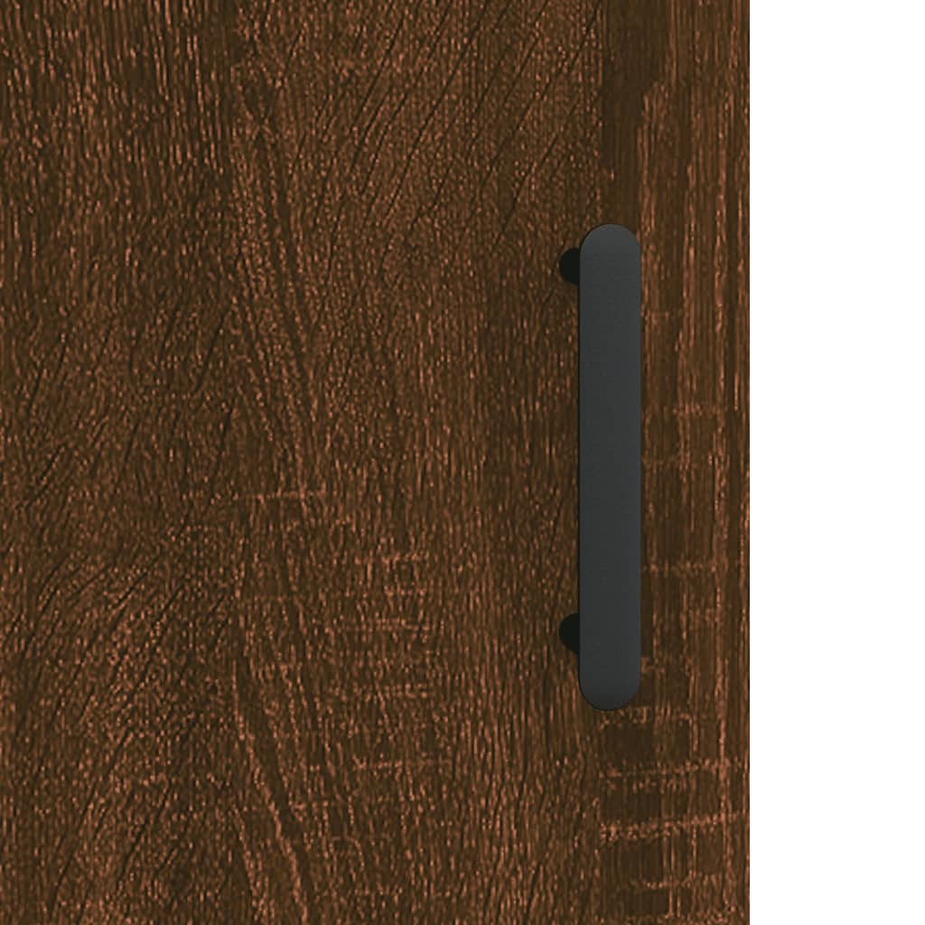Veggskap brun eik 60x31x70 cm konstruert tre