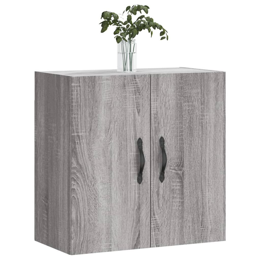 Veggskap grå sonoma 60x31x60 cm konstruert tre