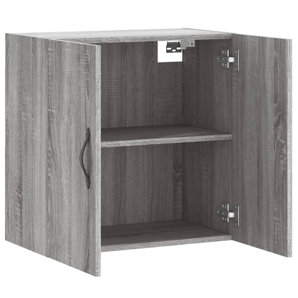 Veggskap grå sonoma 60x31x60 cm konstruert tre