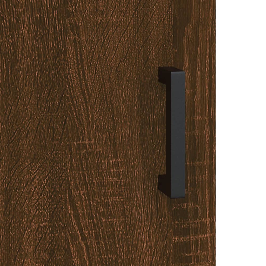 Veggskap brun eik 60x31x60 cm konstruert tre