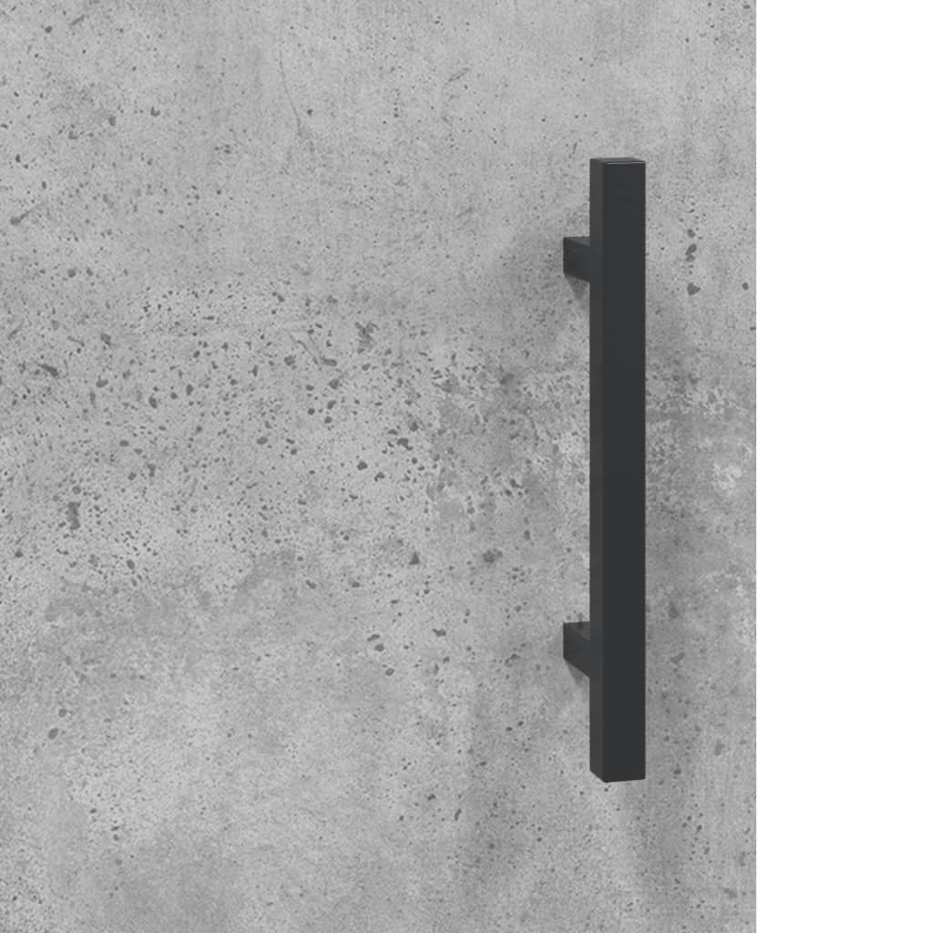 Veggskap betonggrå 60x31x60 cm konstruert tre