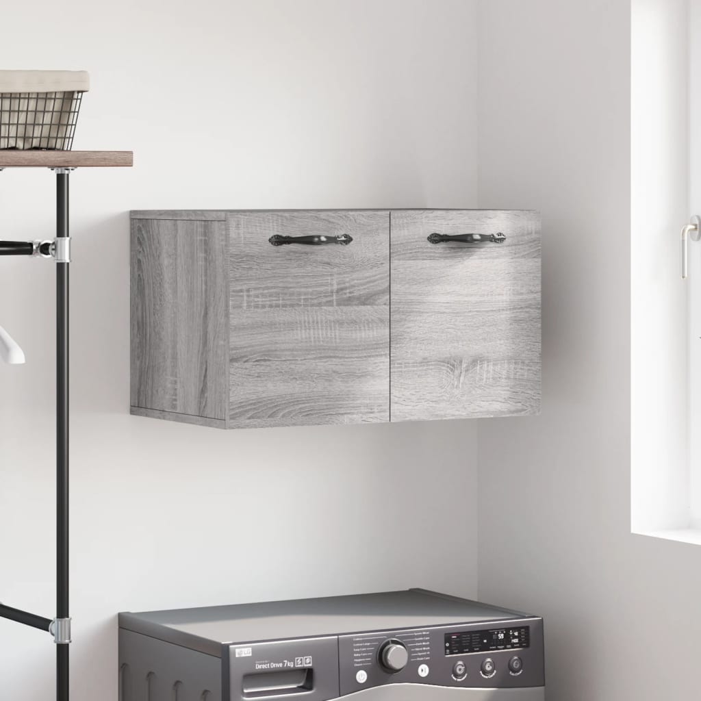 Veggskap grå sonoma 60x36,5x35 cm konstruert tre