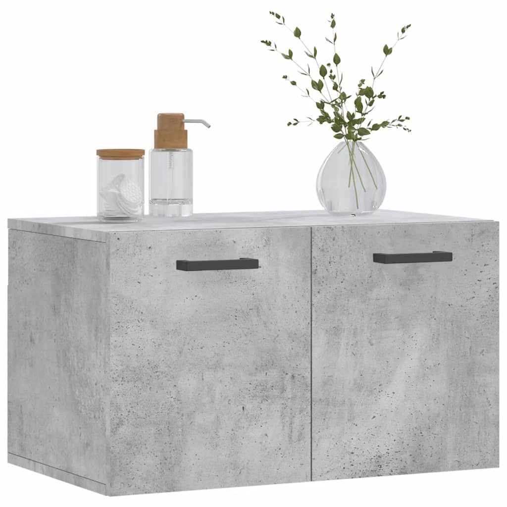 Veggskap betonggrå 60x36,5x35 cm konstruert tre