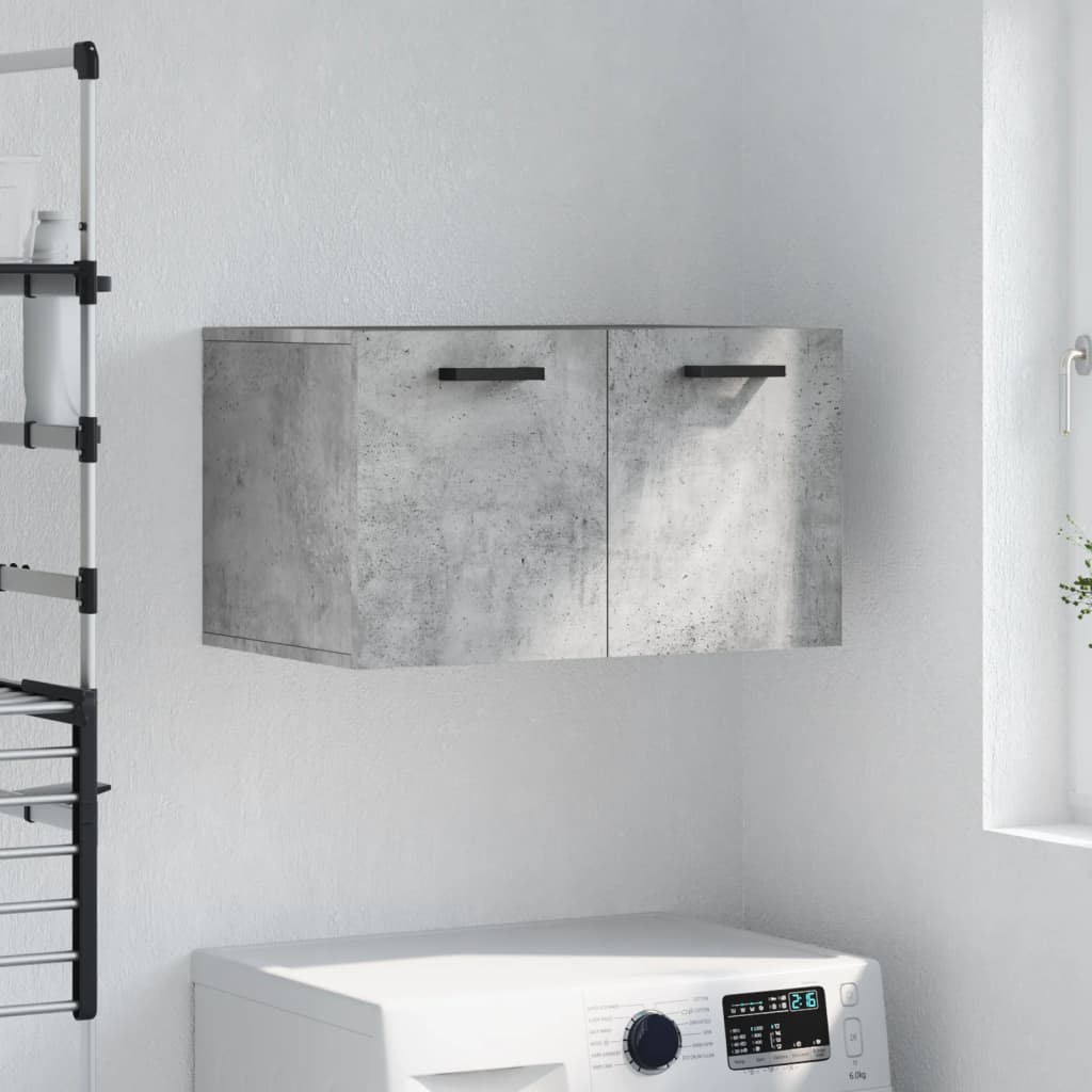 Veggskap betonggrå 60x36,5x35 cm konstruert tre
